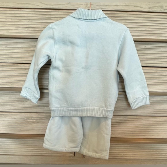 Cozy Designer Baby Outfit PAPERMOON mini Size 12 Months Light Blue Warm - Picture 4 of 16
